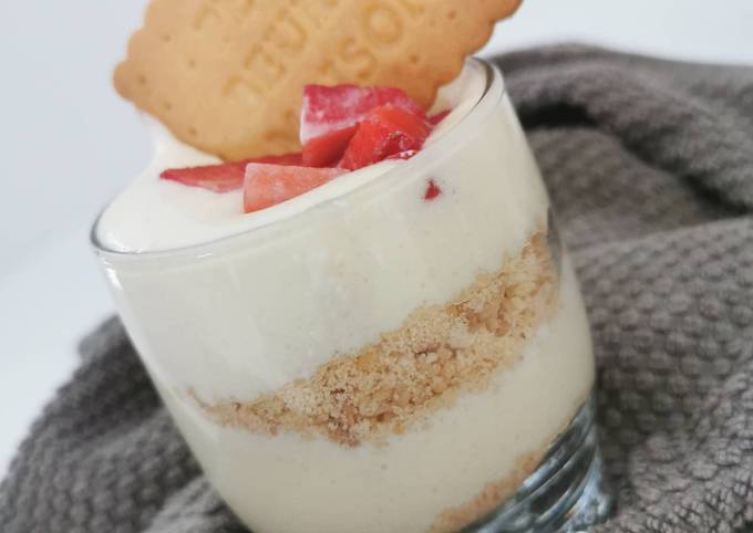 Tiramisu aux fraises et petits-beurre