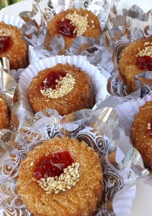 A picture of Makroud (Algerian Date Semolina Cookies).