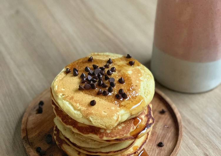 Cara Gampang Membuat Super fluffy pancakes 🥞 yang Sempurna
