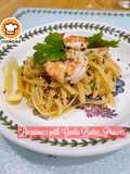 👩‍🍳Linguine with Garlic Butter Prawns