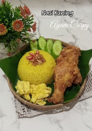 Foto resep Nasi Kuning Ayam Crispy