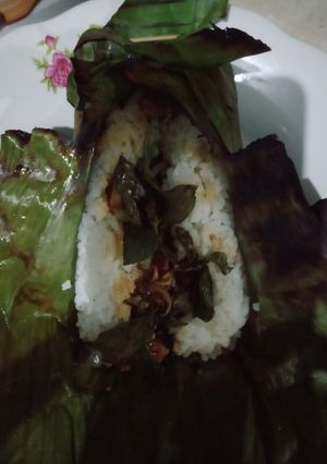 Foto resep Nasi Bakar Cumi Teri Tempe