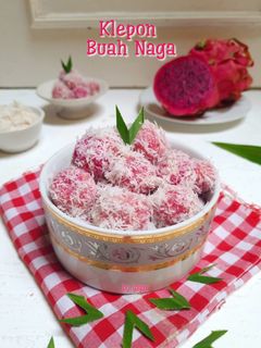 Foto resep Klepon buah naga
