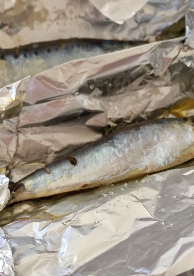 Una foto de Sardinas asadas al papillote, nada de olor 💪🏻🐟