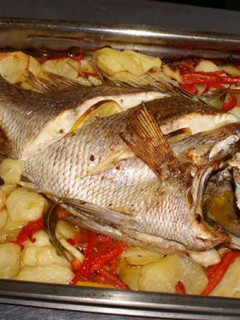 Una foto de Pescado al horno