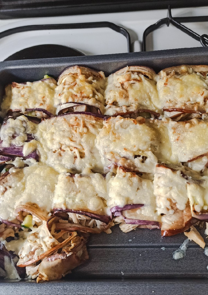 Una foto de Canelones de berenjena