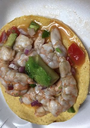 Una foto de Ceviche de camarón