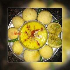 A picture of Stuff baati with daal.