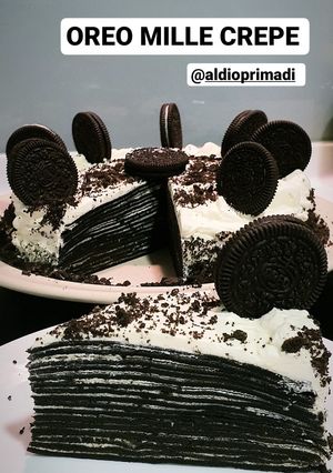 Foto resep Simple 3 Step No-Bake Oreo Mille Crepe - AAP Recipe