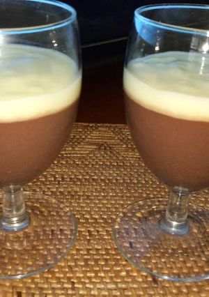 Foto resep Puding coklat fla Vanila