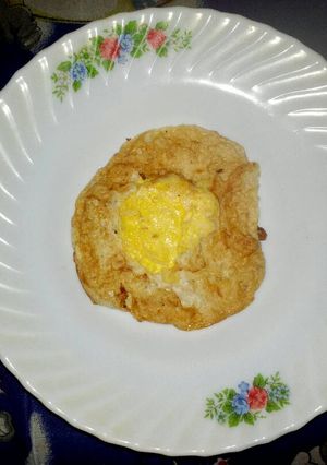 Foto resep Telur ceplok versi putih telur kocok