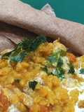 Dhal de Lentejas Rojas con Chapati