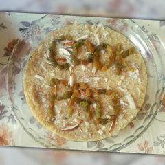 A picture of Sooji ka tukri halwa.