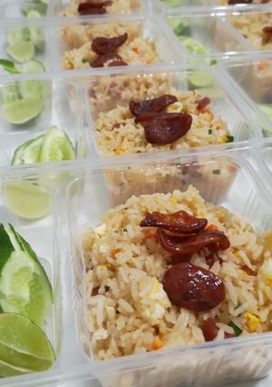 รูปของ ข้าวผัด​กุนเชียง​🍱เมนู​ข้าวกล่อง