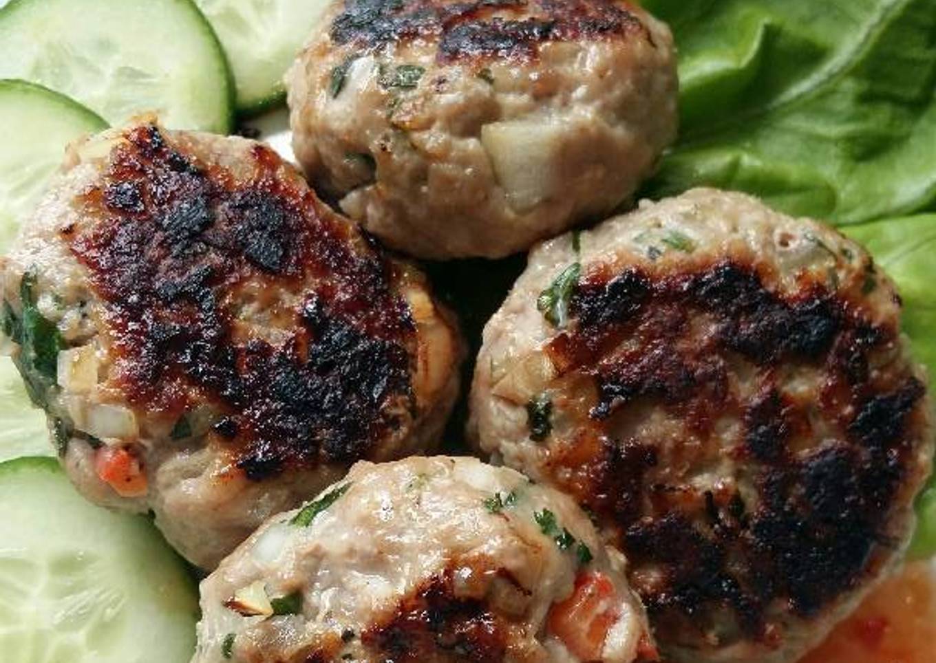 Vickys Asian-Style Pork Patties, GF DF EF SF NF