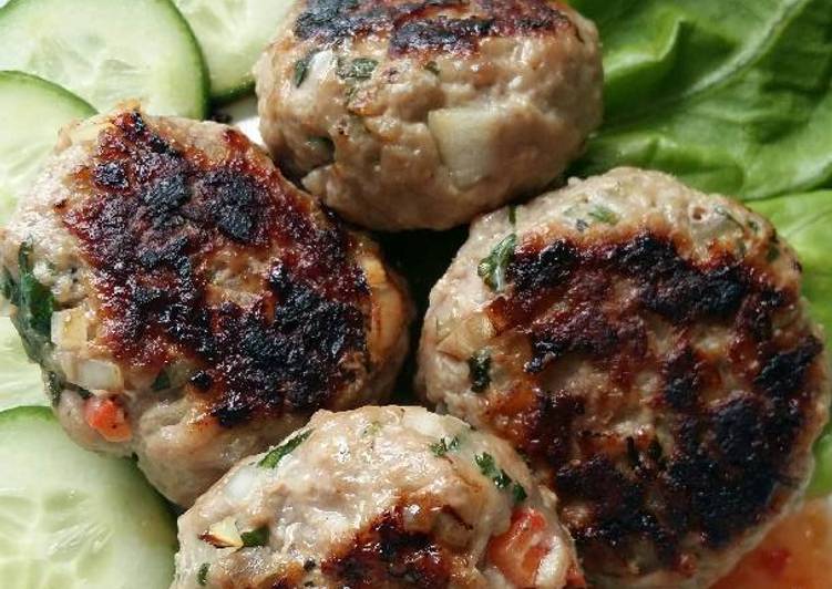 Recipe of Any-night-of-the-week Vickys Asian-Style Pork Patties, GF DF EF SF NF