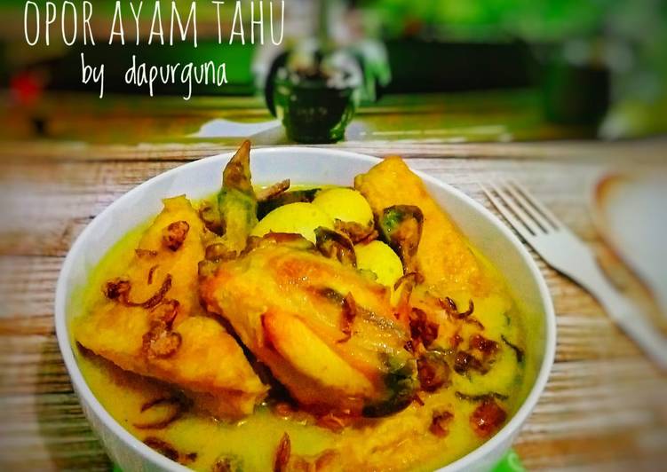 Opor Ayam Tahu
