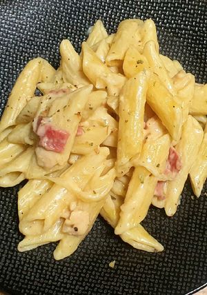 Foto resep Penne Alfredo 💛🥓🧀