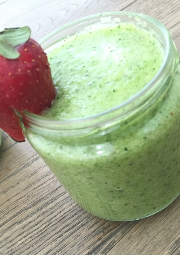 Una foto de Batido detox con espinacas
