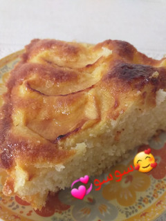 صورة لوصفة كيكة التفاح😋😋😋😋😘