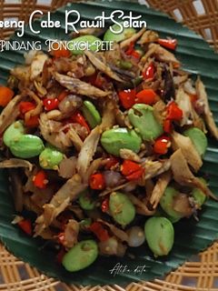 Foto resep Oseng Cabe Rawit Setan Pindang Tongkol Pete