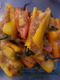 A picture of Stuffed peppers.
