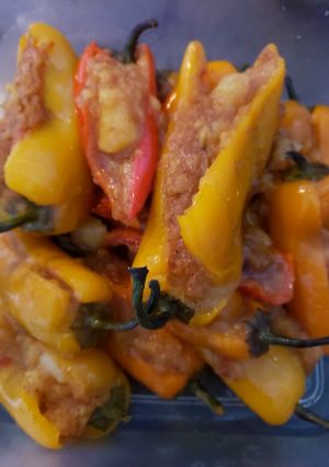 A picture of Stuffed peppers.