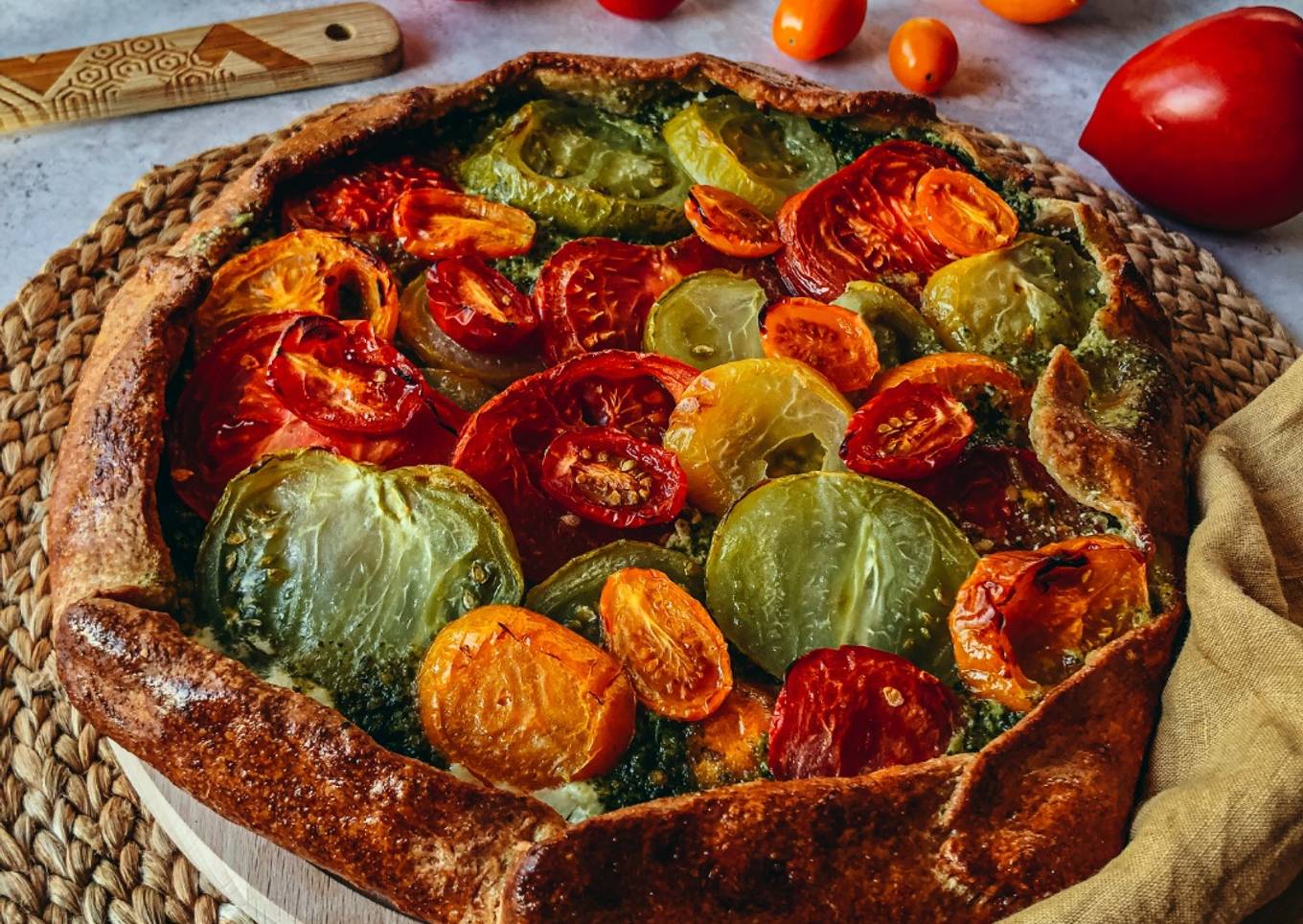 Tarte rustique à la tomate