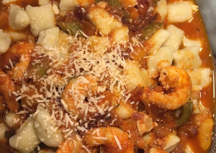 Gnocchi con gambas