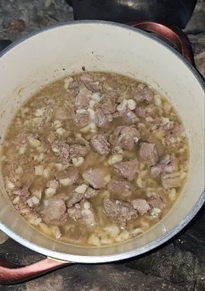 عکسی از دستور قورمه گوشت یا گوشت داغ