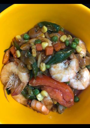 Foto resep Udang Mix Vegetable