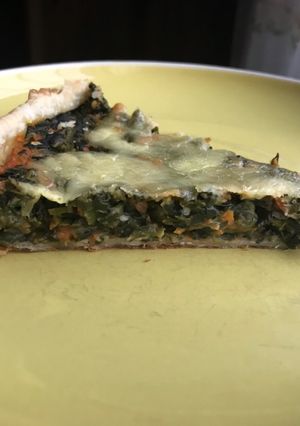 Una foto de Tarta de acelga y zanahoria