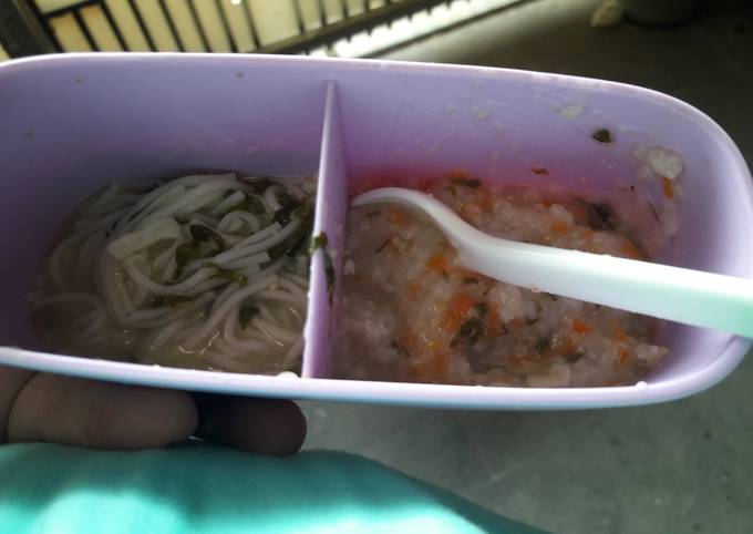 Langkah Mudah untuk Membuat Mpasi alifaah 9+ nasi tim tenggiri kuah misoa, Menggugah Selera