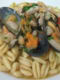 Cavatelli con cozze e fagioli