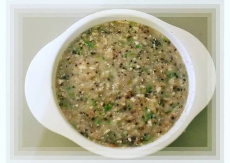 Resep MPASI 7 bulan, oat+brokoli+tahu+tepung beras organik yang Lezat Sekali