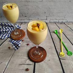 A picture of Mango pudding.