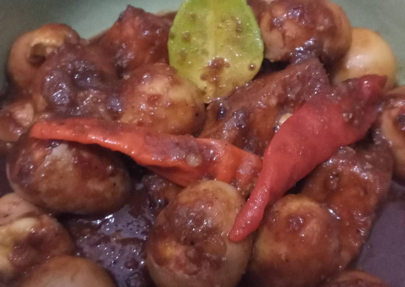 Semur telor puyuh dan tahu