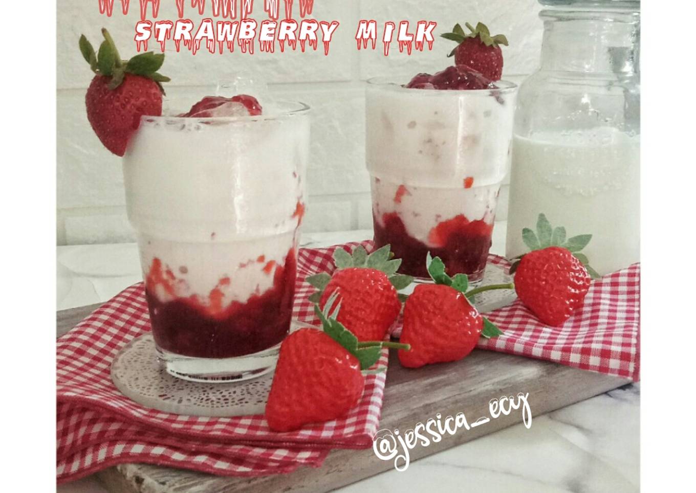 Korean Strawberry Milk