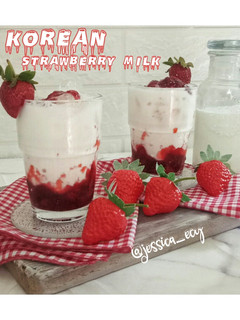 Foto resep Korean Strawberry Milk
