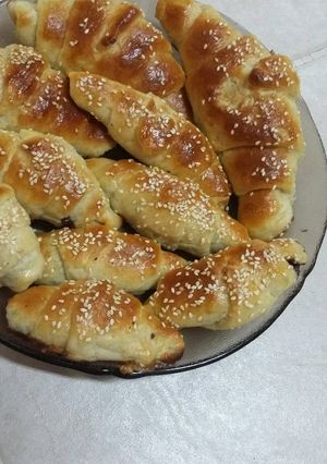 صورة لوصفة كروسان بالشوكولاتة والمكسرات 😄