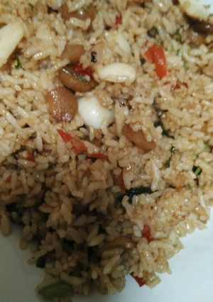 Foto resep Sausage Seafood Fried Rice