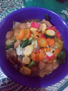 Foto resep Capcay bakso + sosis