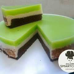 รูปของ Brownies Lapis Puding Busa Hijau Lumut