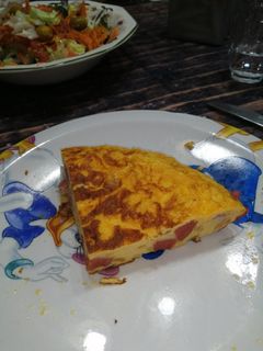 Una foto de Tortilla de chorizo