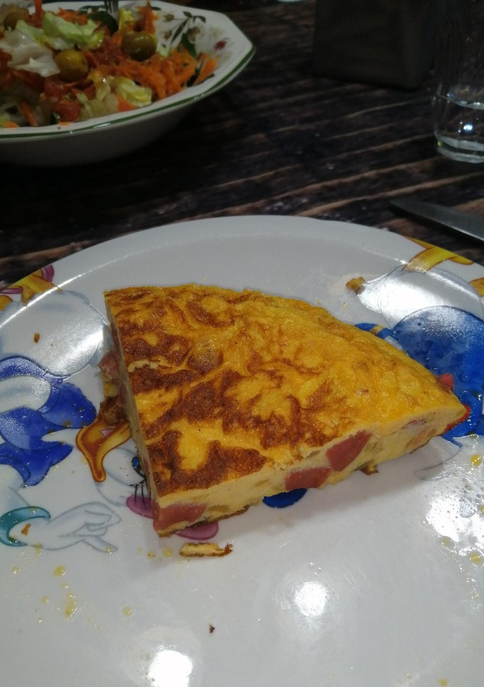 Una foto de Tortilla de chorizo
