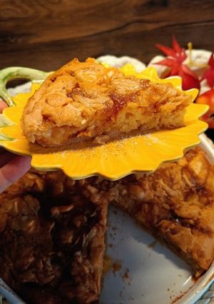 Fahéjas-almás márvány sütemény recept fotója