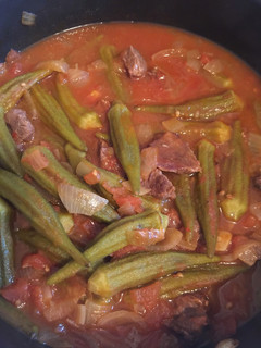 A picture of Mediterranean Okra and Tomato Stew.