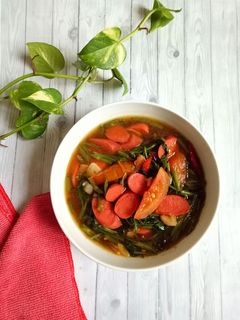 Foto resep #5 Tumis kangkung sosis saus tiram