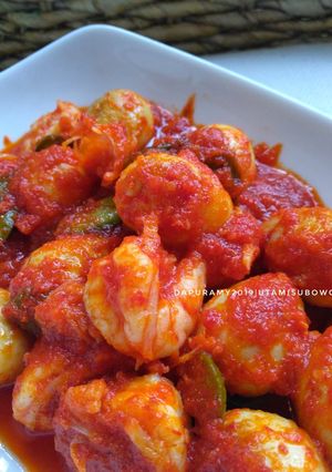 Foto resep Sambel Balado Udang Pete Telur Puyuh