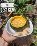 Soup Bí Đỏ Sốt Kem cho bé ăn dặm